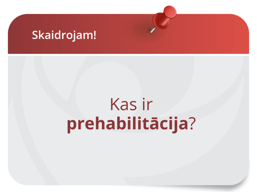 Rehabilitācija pirms operācijām
